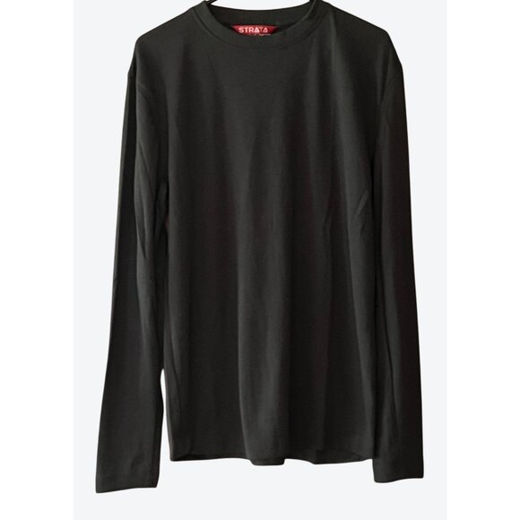 Strata Men's Large Arc Long Sleeve Crew Neck SFX101 Protection Shirt Charcoal Gr - Picture 1 of 12